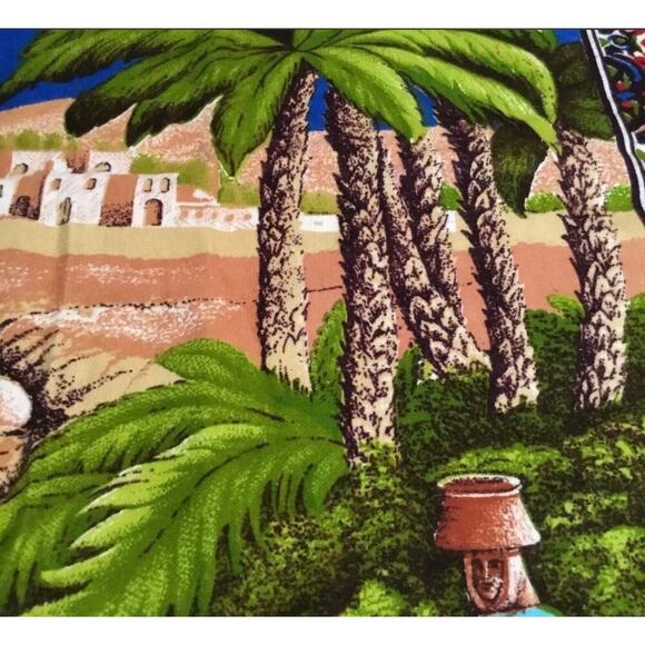 Arabian, Middle Eastern, Hanging Wall Tapestry/Carpet Vintage, Watering Camels - Picture 12 of 16